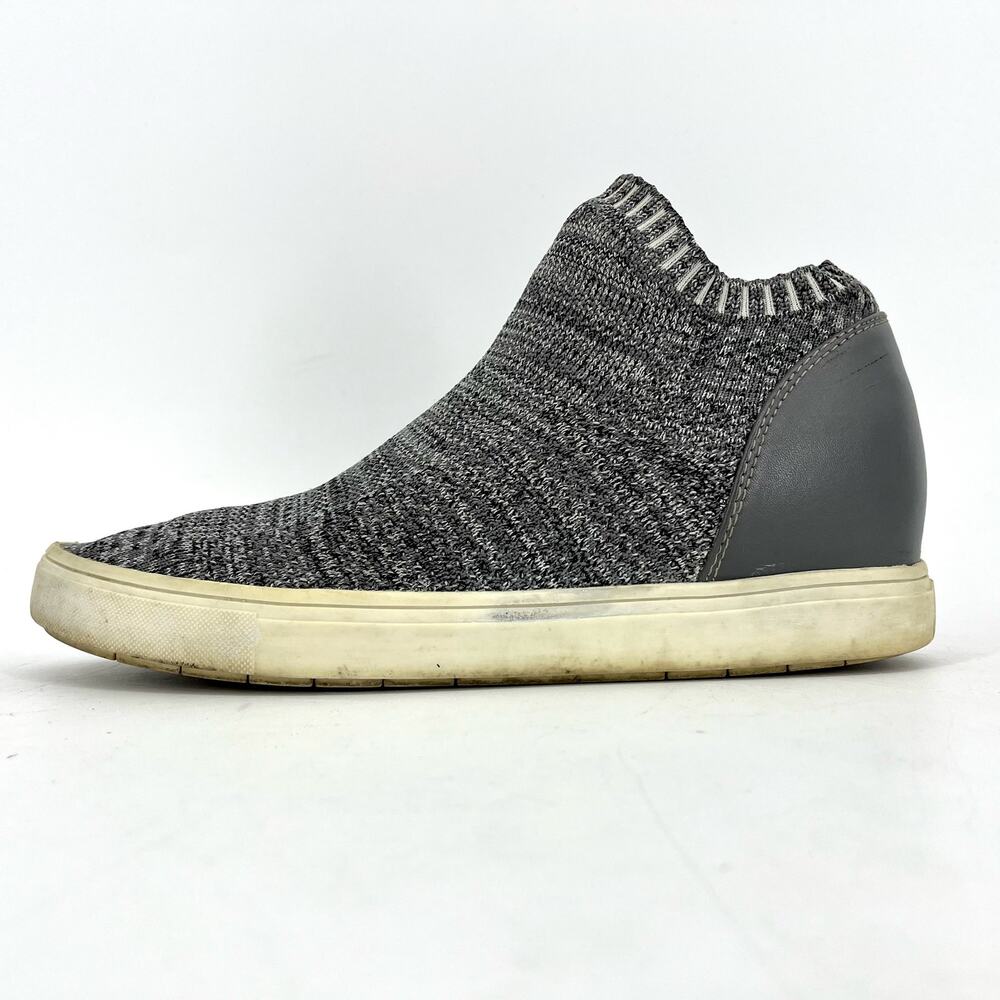Women's Brash Elisha Knit Fashion wedge Sneakers No Laces Slip-On Gray Size 10